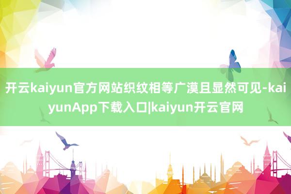 开云kaiyun官方网站织纹相等广漠且显然可见-kaiyunApp下载入口|kaiyun开云官网