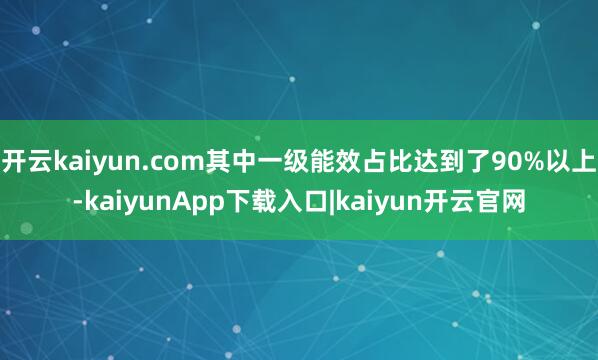 开云kaiyun.com其中一级能效占比达到了90%以上-kaiyunApp下载入口|kaiyun开云官网